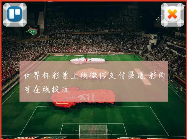 世界杯彩票上线微信支付渠道 彩民可在线投注